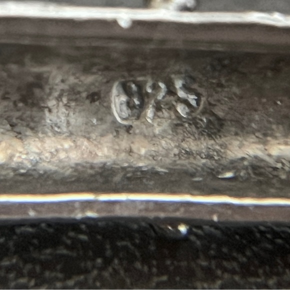 🟦SALE🟦 Vintage sterling silver black onyx and moonstone bracelet - Picture 8 of 10